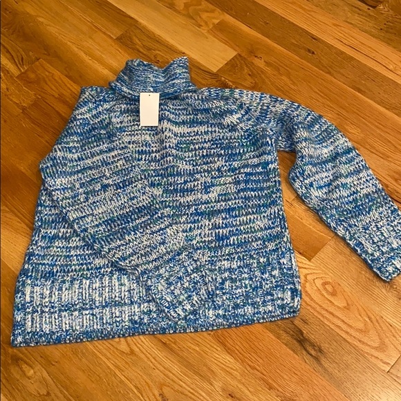 ❄️ Lou & Grey Findley Blue Turtleneck.  EUC, worn once!  Cozy & warm! - Picture 6 of 9